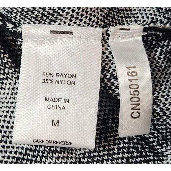 New York & Company Gabrielle Union Faux Wrap Sweater Top Womens Med Zebra Print - Picture 6 of 10